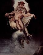 Johann Heinrich Fuseli Sleep and Death carrying away Sarpedon of Lycia oil painting on canvas